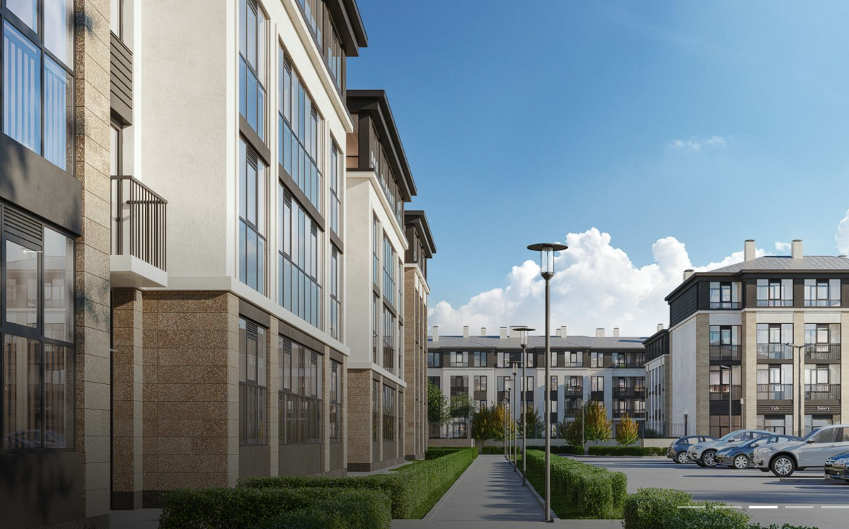 ЖК «Дворцовый фасад». Рендеры от застройщика и фото с локации. Листайте карусель.