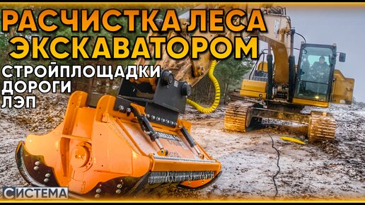 КАК УБРАТЬ ЛЕС ЭКСКАВАТОРОМ // Гидравлический мульчер