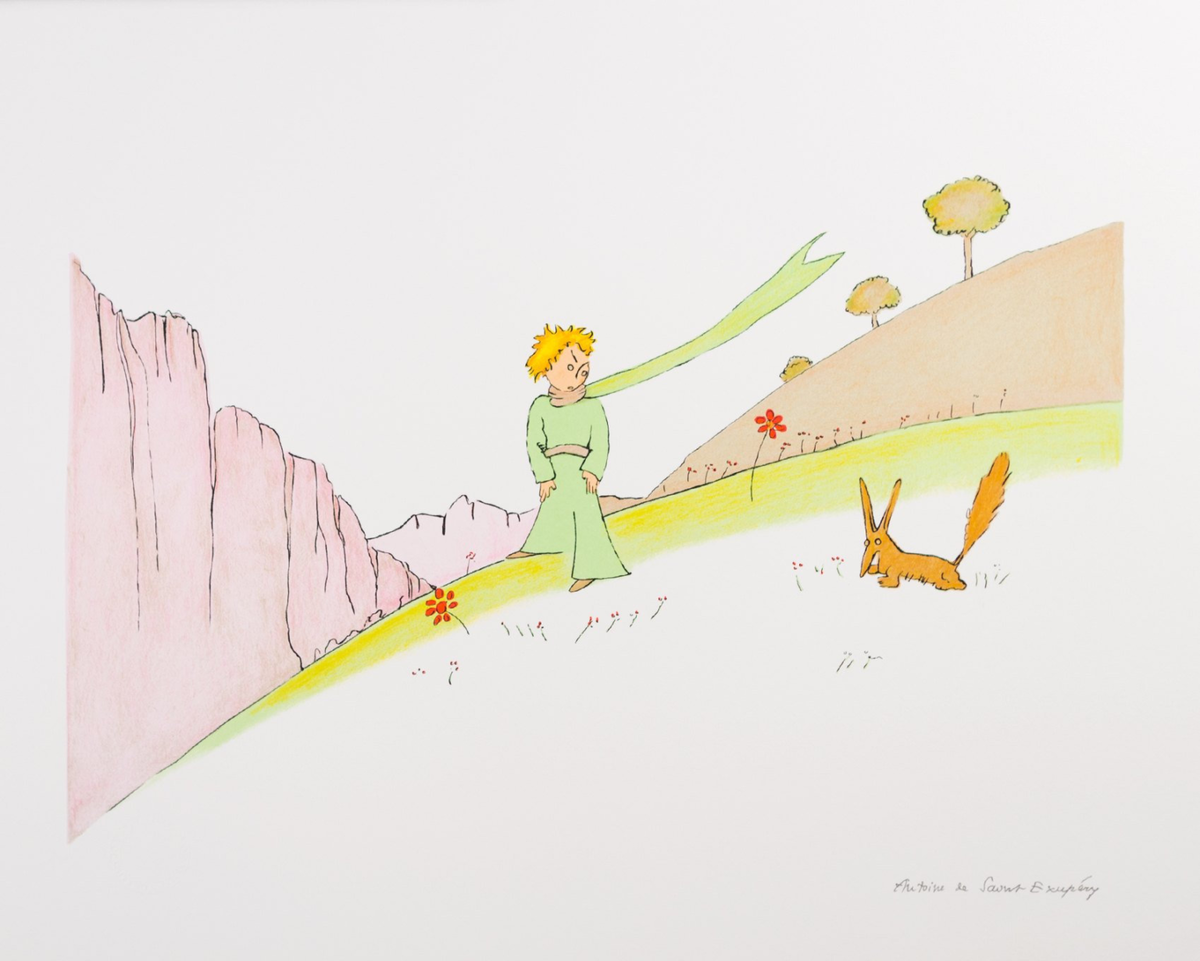 Маленький принц решил. Антуан де сент Экзюпери. Le petit Prince. Маленький принц иллюстрации Экзюпери. Экзюпери маленький принц Лис. Маленький Принс Экзюпери.