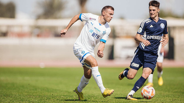    Сергей Паршивлюк во время матча на сборах.ФК «Динамо»