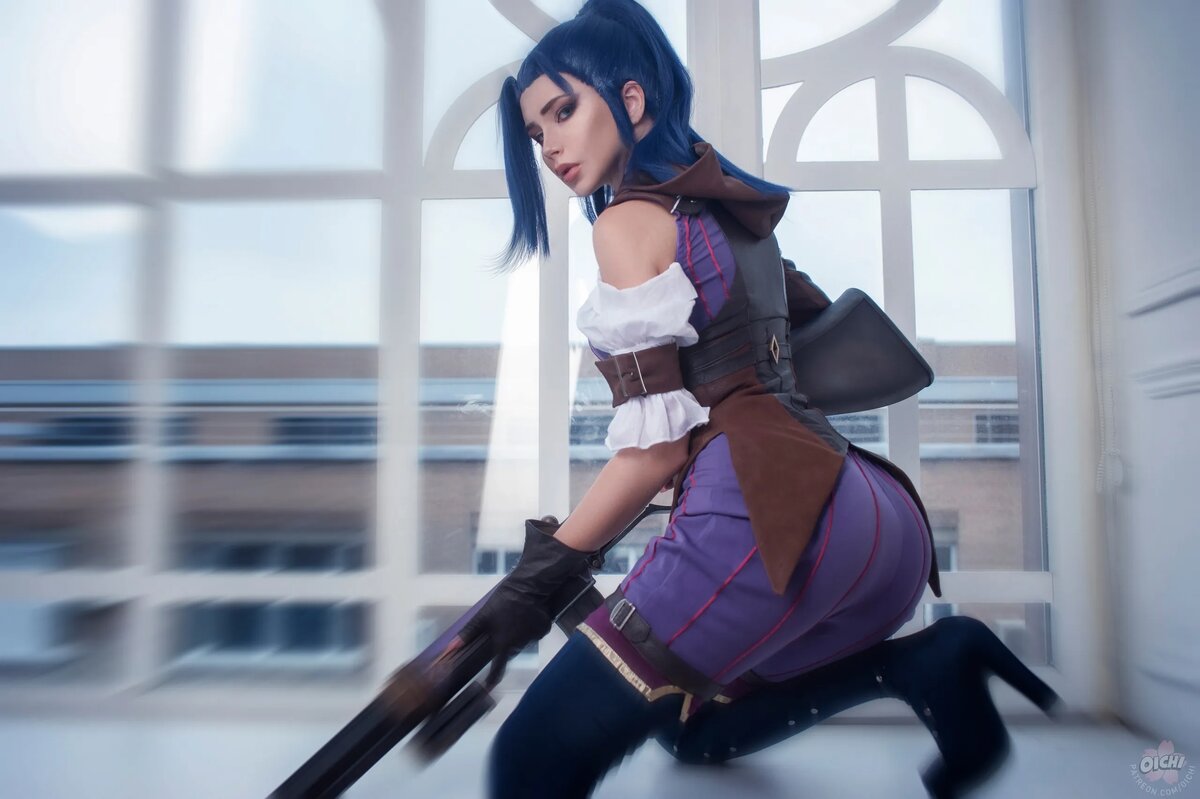 Косплей на Кейтлин из League of Legends. Косплеер: OICHI. Источник: социальные сети модели, «ВКонтакте» — vk.com/oichidream   📷