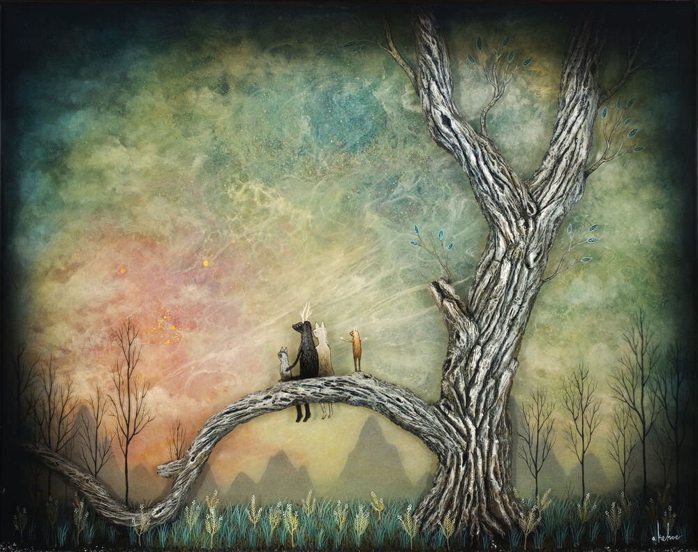 Таинственные картины. Художник Andy Kehoe. Картины Энди Кехо Лесные духи. Мистические рисунки Энди Кехо. Загадочный мир Энди Кехо.