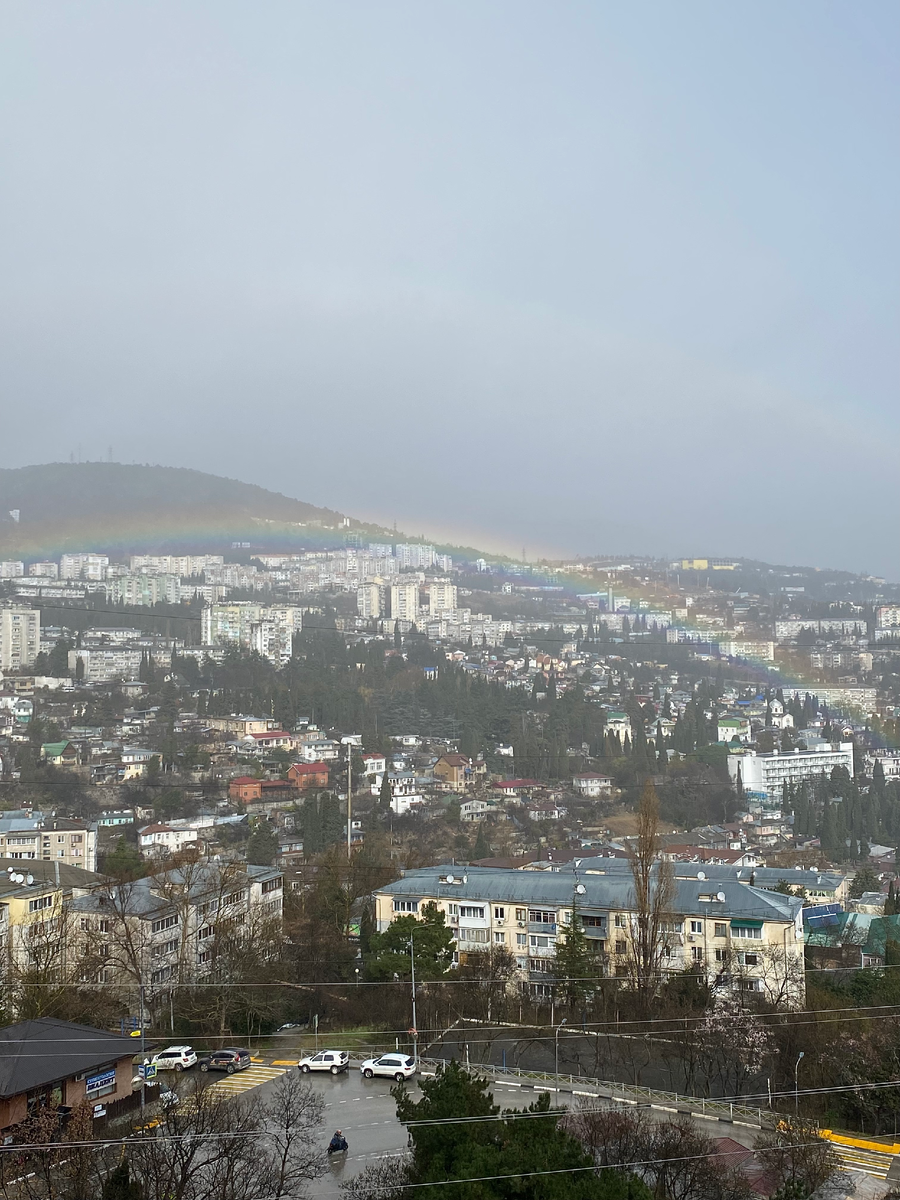 Вид на Ялту из нашего окна