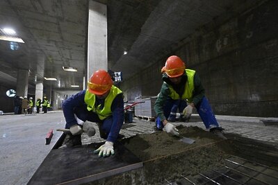   Строительство метро в Москве © Комплекс градостроительной политики и строительства города Москвы