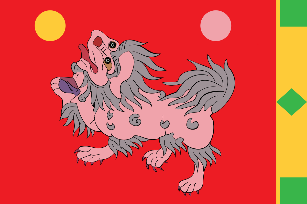 Флаг тибетской империи.