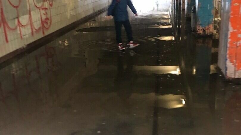     Жители Набережных Челнов жалуются на затопленный подземный переход на остановке Домостроителей. Соответствующие посты появились в социальных сетях.