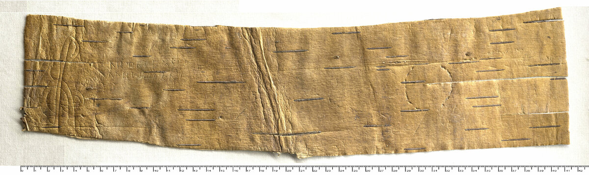 Новгородская берестяная грамота номер 590. Первое письменное упоминание карел.