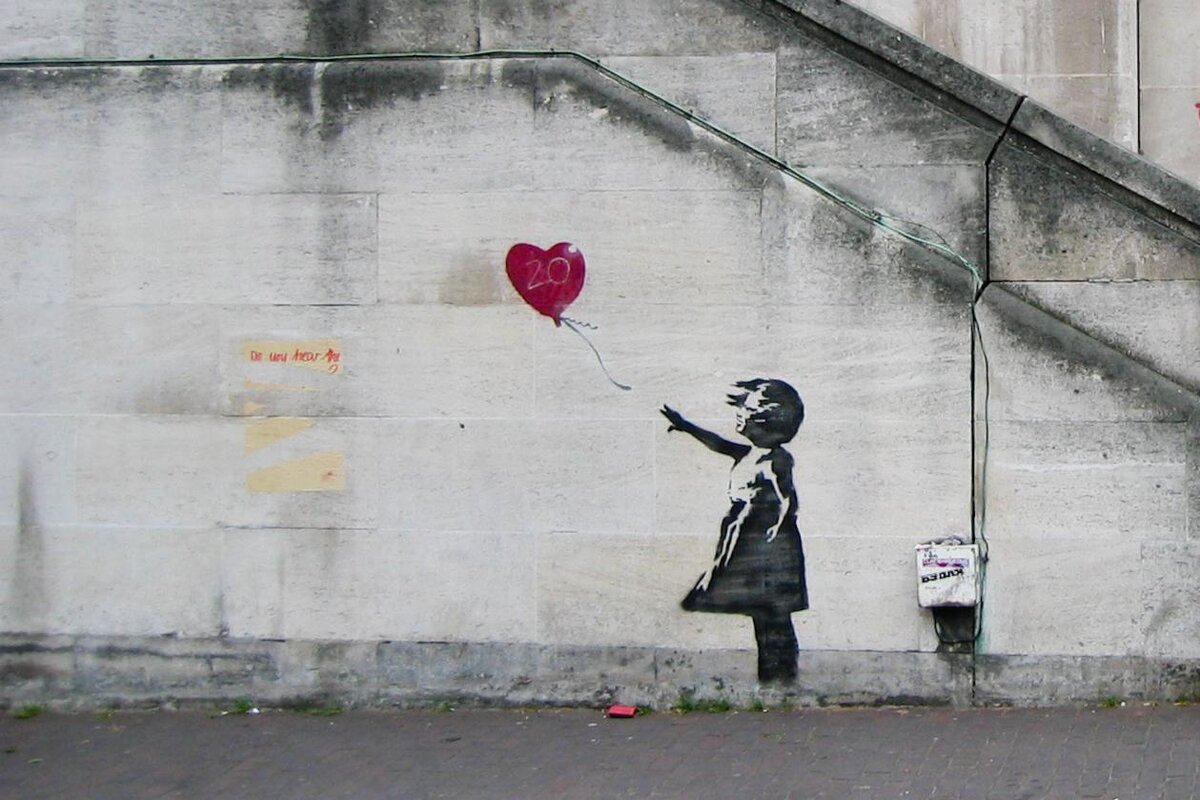 Работа художника Banksy