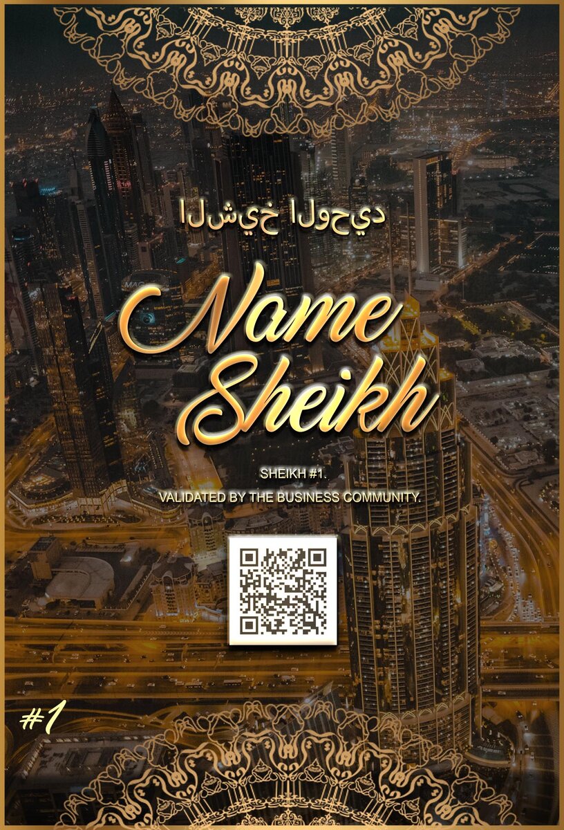 Sheikh #1 certificate