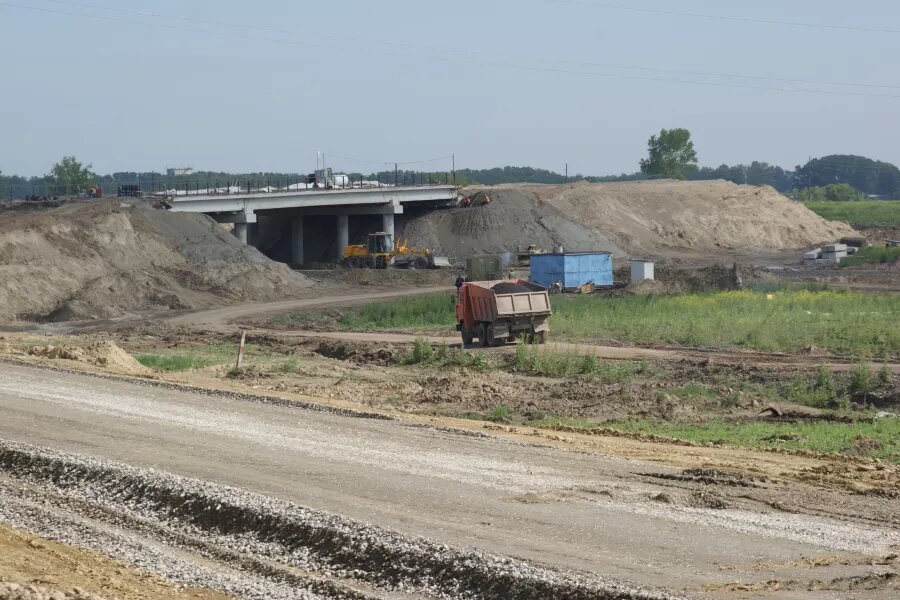 Строительство развязки на въезде в Бийск. архив "БР"   📷