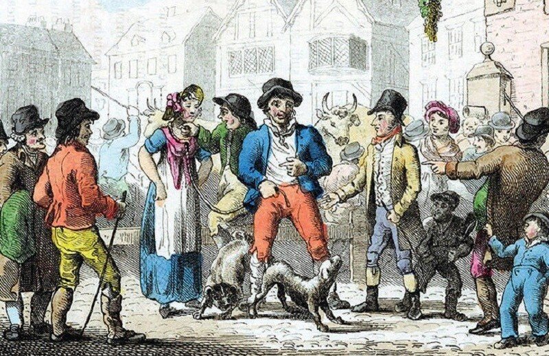 Продажа жены на торговой площади, 1816 год