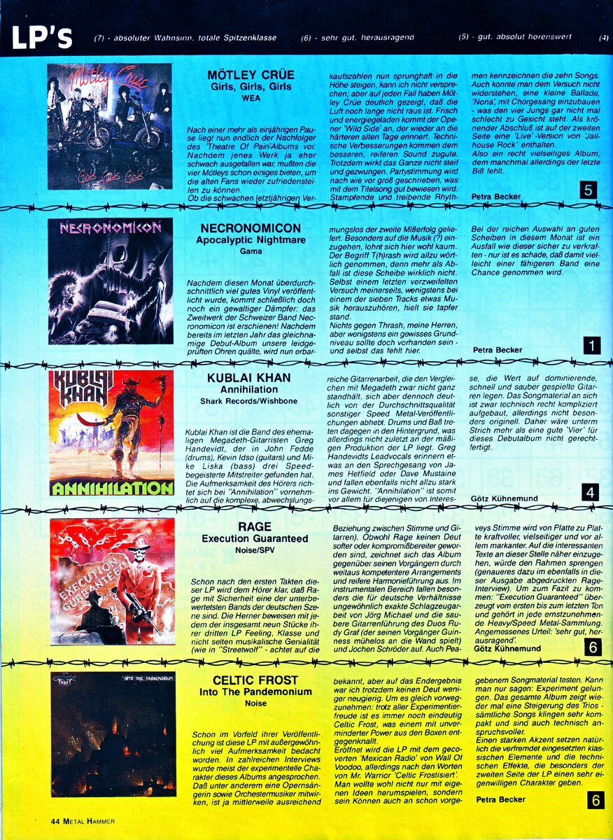 Страница журнала Metal Hammer