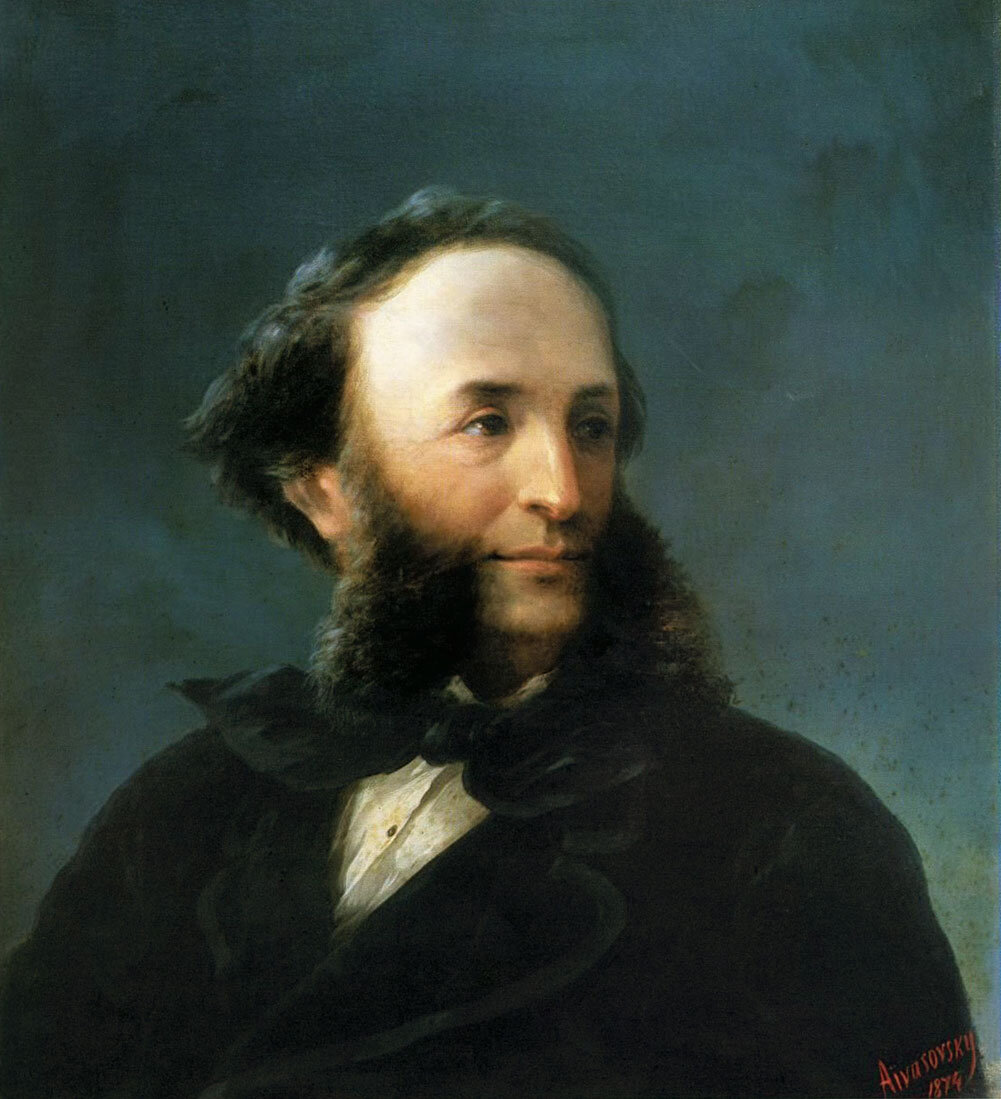 И.К. Айвазовский. Автопортрет 1874 г.Галерея Уффици Италия г. Флоренция.