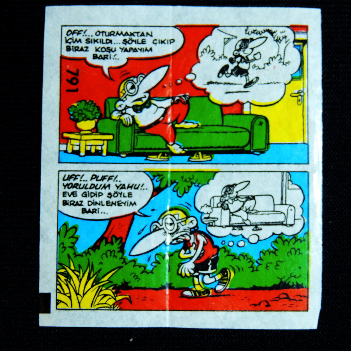 вкладыш от жевательной резинки TipiTip №791(фото автора)