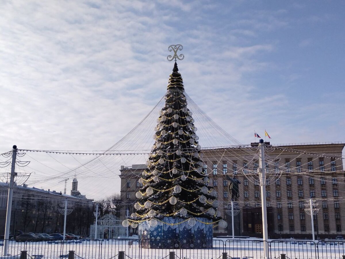 площадь ленина на новый год