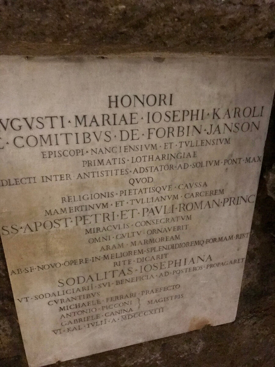 Мемориальная таблица Шарля Огюста Мари Жозефа, графа Форбин-Янсон