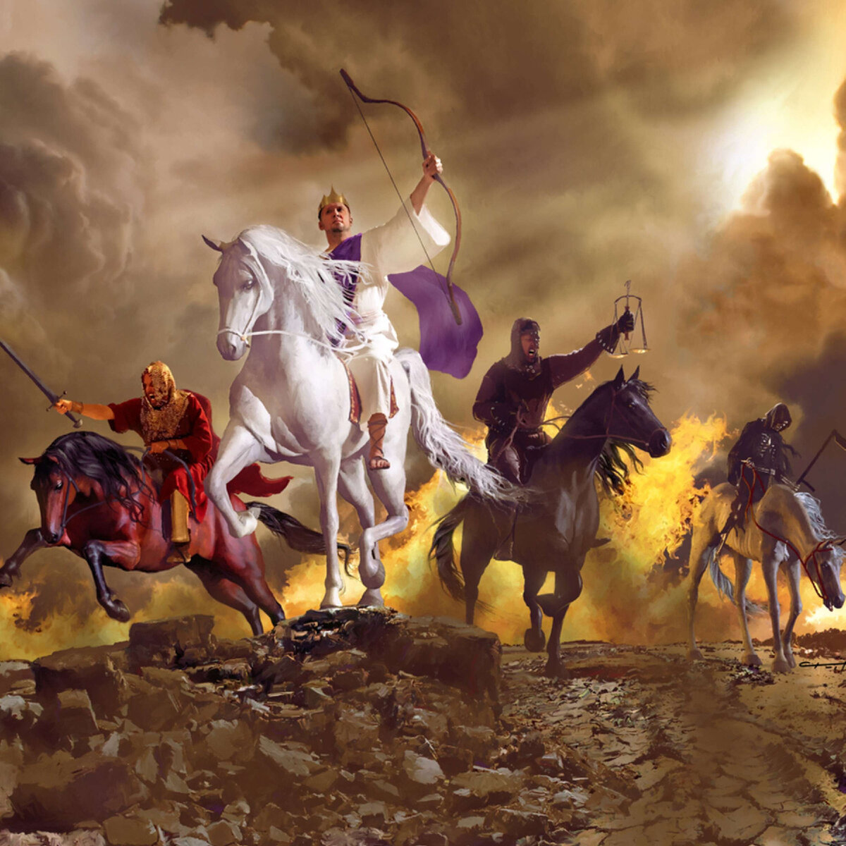Библия Откровение четыре всадника апокалипсиса