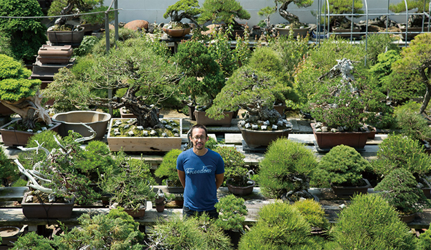 Хуан Мануэль Андраде в саду Aichen Bonsai Nursery (Япония) 
Источник :  https://www.japan.go.jp/tomodachi/2017/autumn2017/friends_of_japan.html
