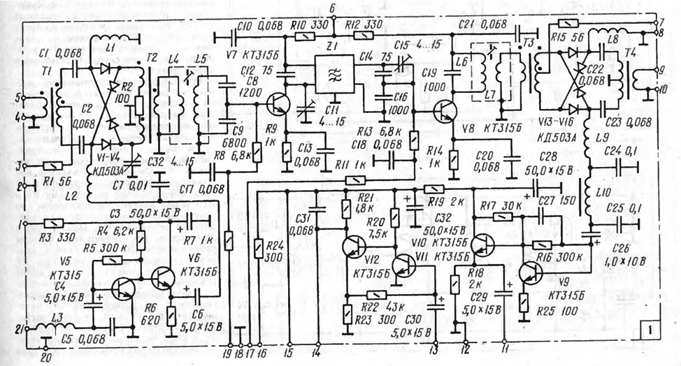 Электроника контур 80 схема