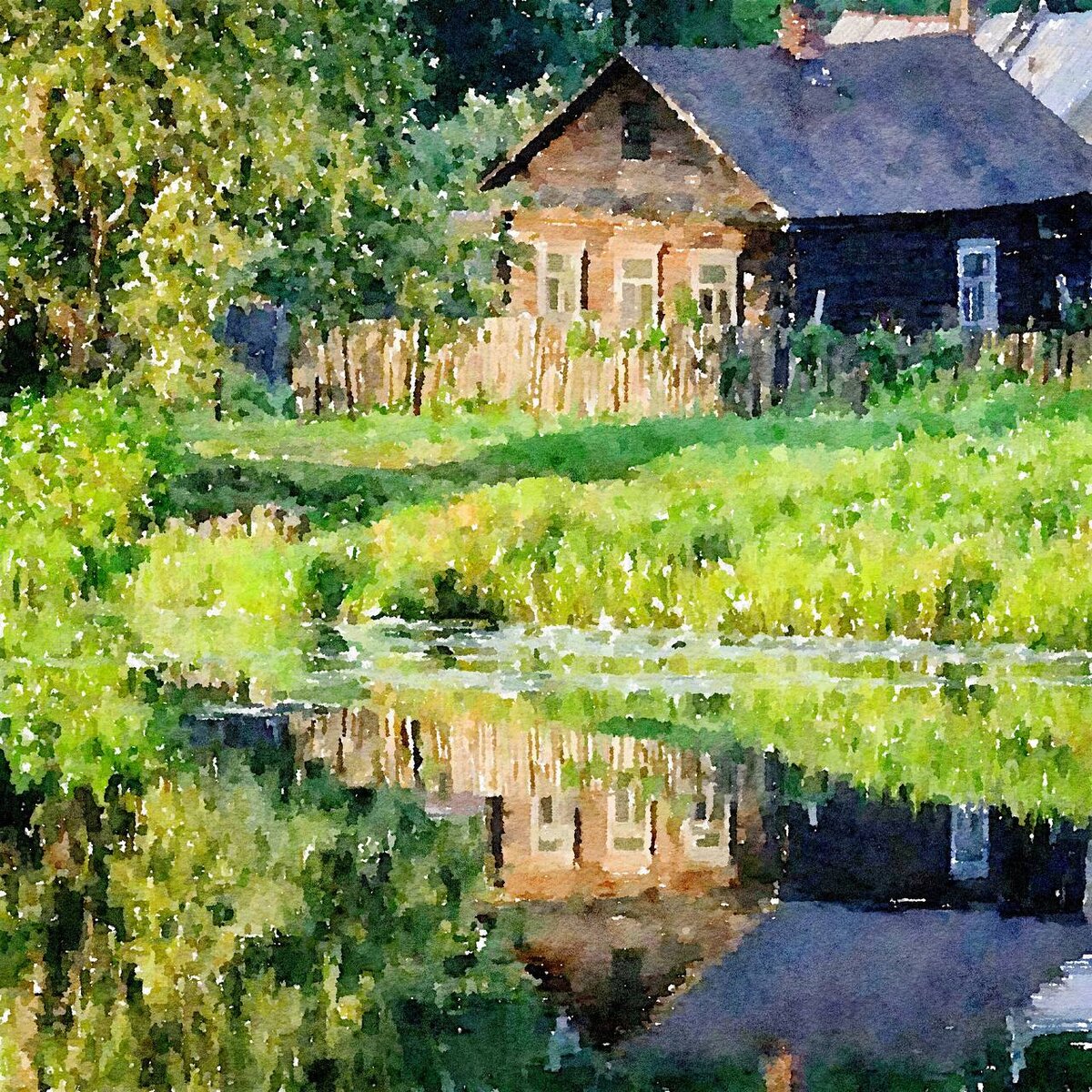 Акварель, моя работа, 2022 год, лето. Саракташ