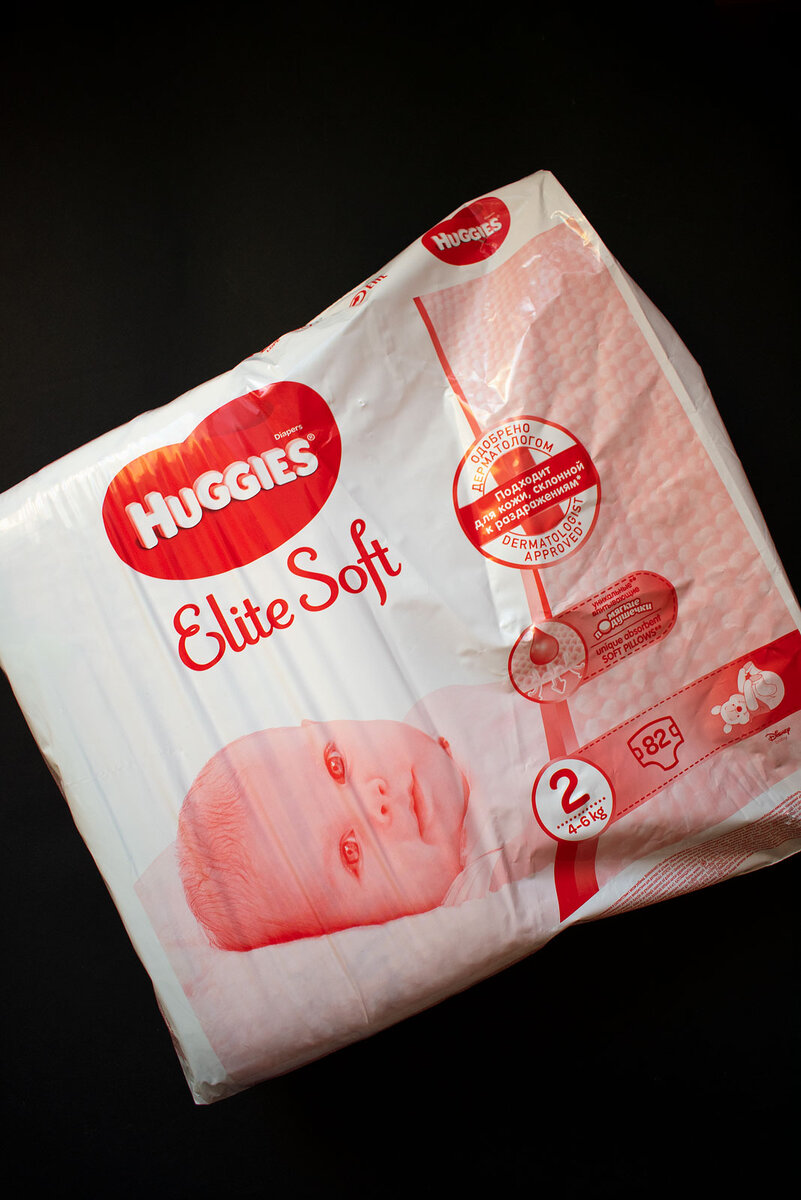 Подгузники Huggies Elite Soft 2 (4-6кг)