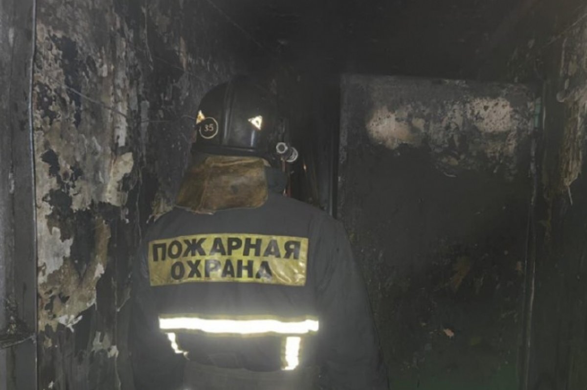    Пустое здание полностью сгорело в селе Черемхово в Забайкалье