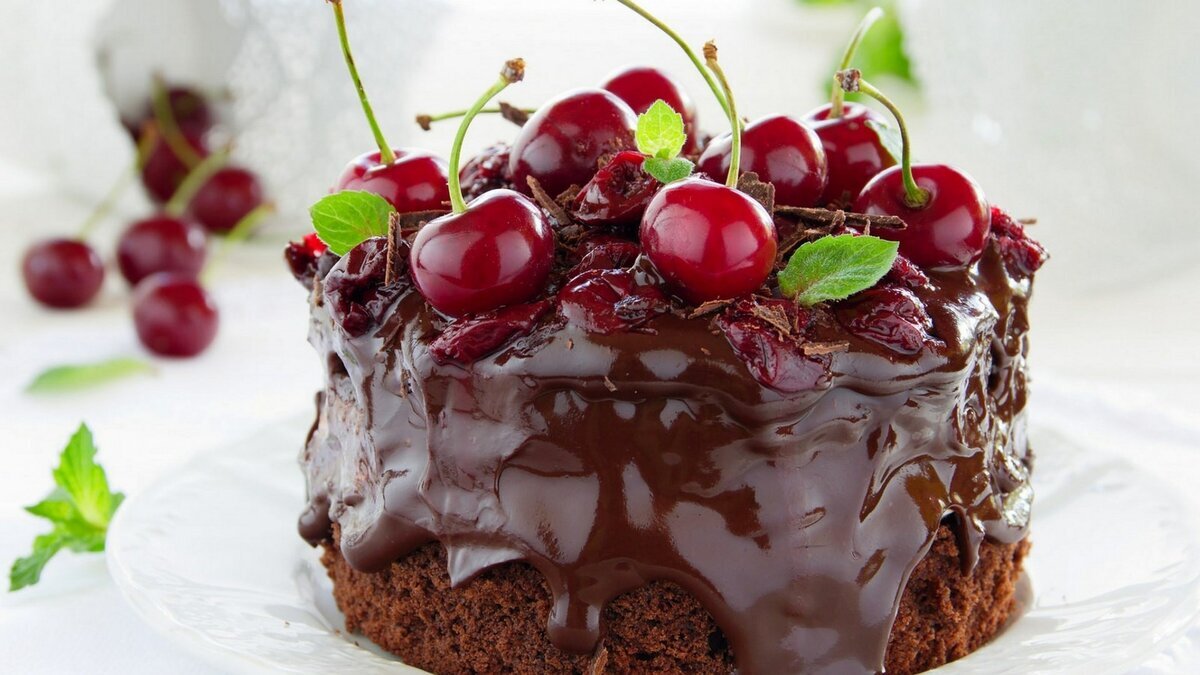 Шоколадный торт с вишней — 10 рецептов с фото пошагово. Как сделать шоколадно-вишнёвый торт?