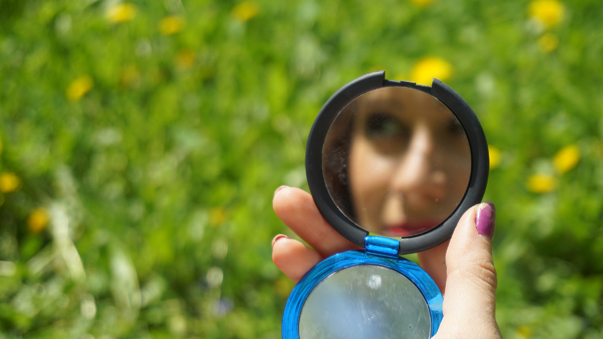 Look at my own reflection...