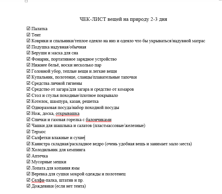 список необходимых вещей для путешествия. список вещей на ночевку. список необходимых вещей в поездку. список вещей на ночевку. список что нужно в лагерь.