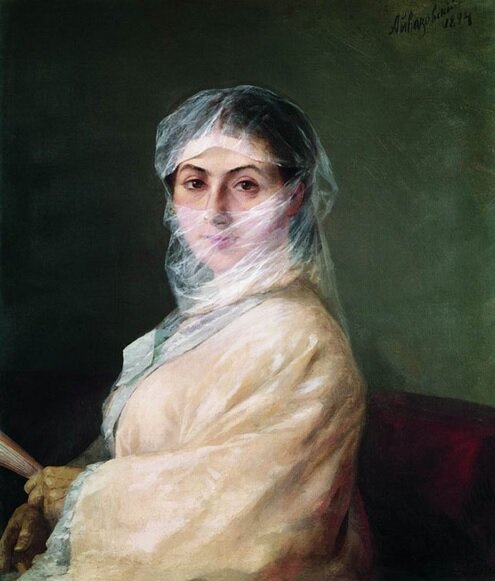 Портрет Анны Саркисовой-Бурназян. И. К. Айвазовский, 1882
