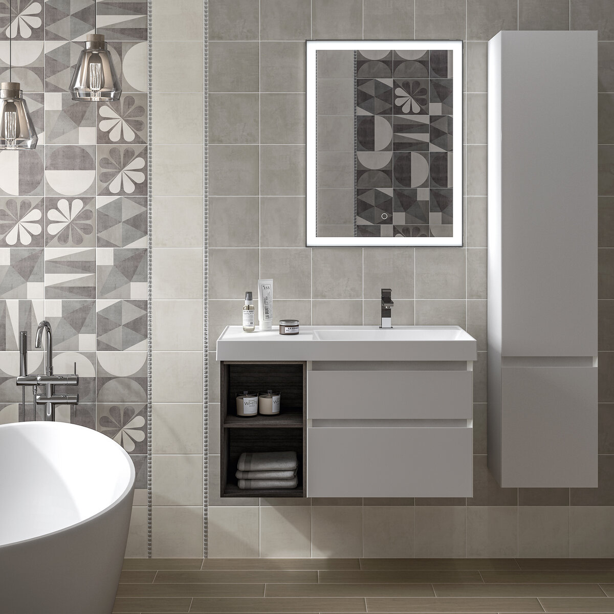 Мебель и сантехника серии CUBO