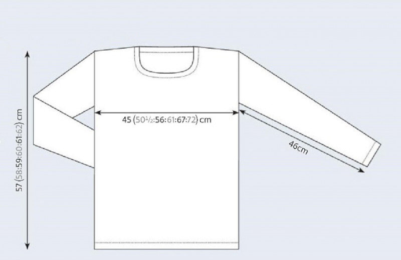 выкройка вязаного джемпера