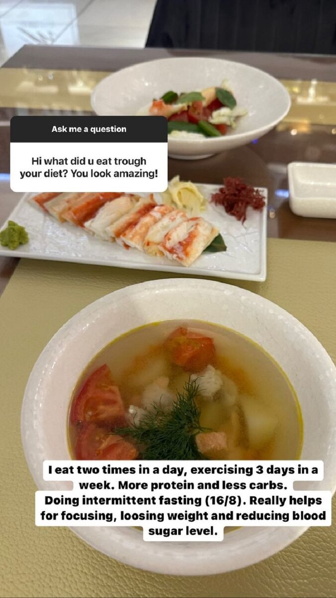    Анастасия рассказала, что ест дважды в деньСоцсети Анастасии Решетовой