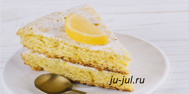 Лимонный торт с малиновым кремом