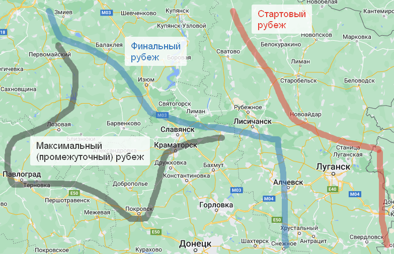 Реальные рубежи операции "Скачок" - рисунок Автора