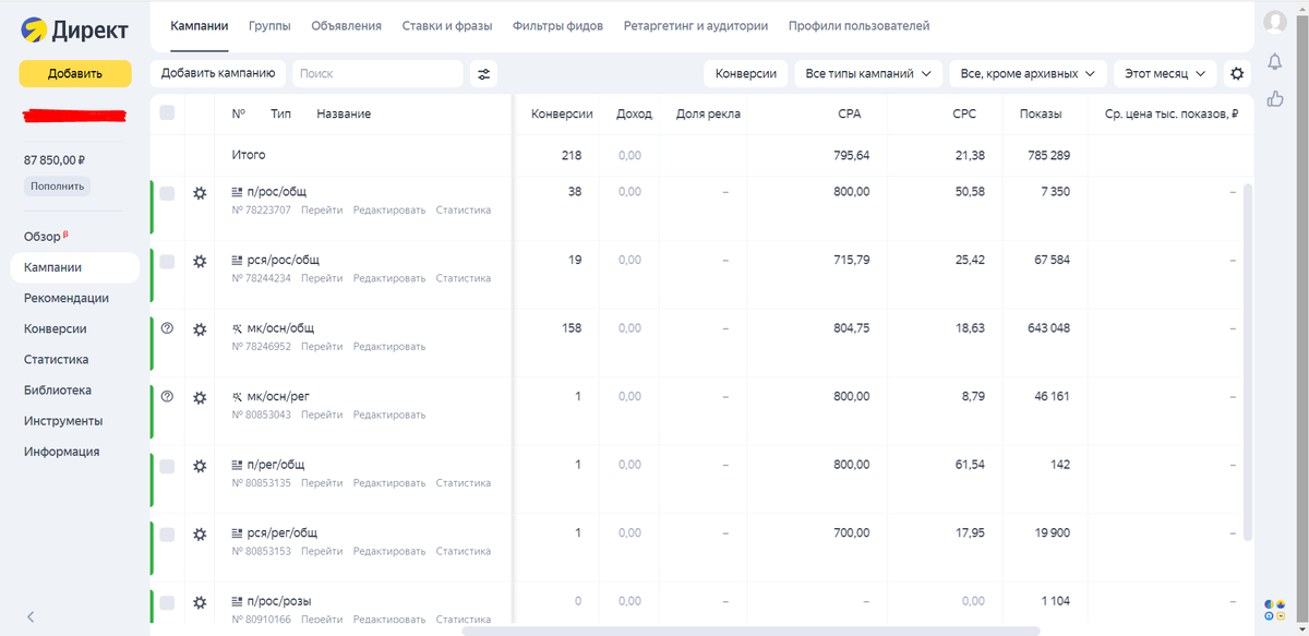 *клиент занимается поставкой цветов из-за рубежа. стоимость заявки (лид) не превышает 800 руб. окупаемость рекламы 500%.