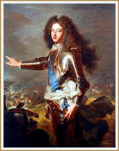 Людовик, герцог Бургундский. Художник Гиацинт Риго (1659–1743). ок. 1702–703 г. Галерея, Лондон, Англия.