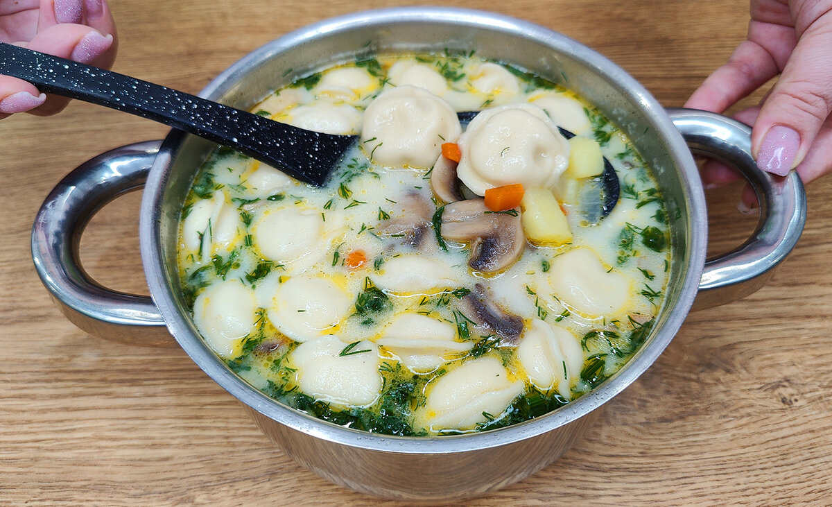 Легкий грибной суп - рецепт с рачетом калорийности и БЖУ