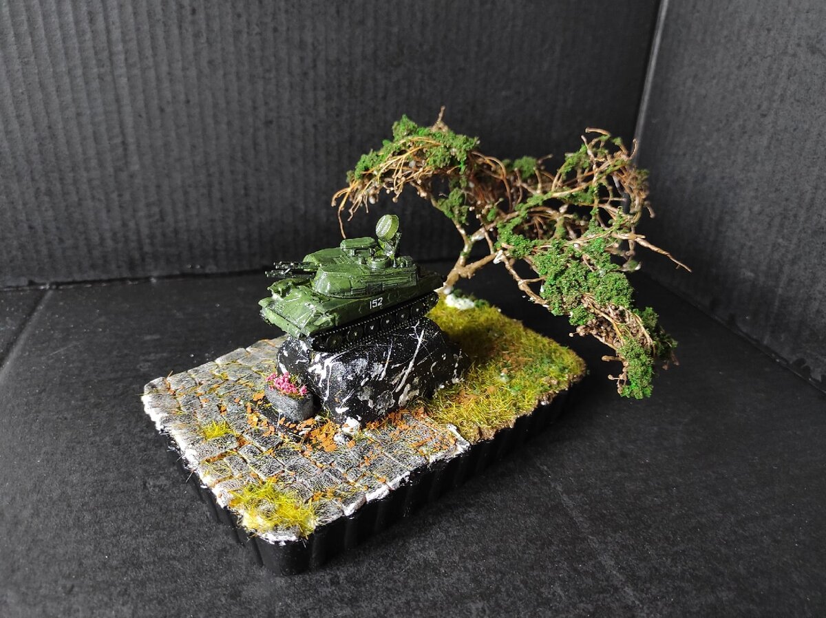 Фотографии работы взяты из группы вк:Красивые диорамы. Миниатюра. Моделизм