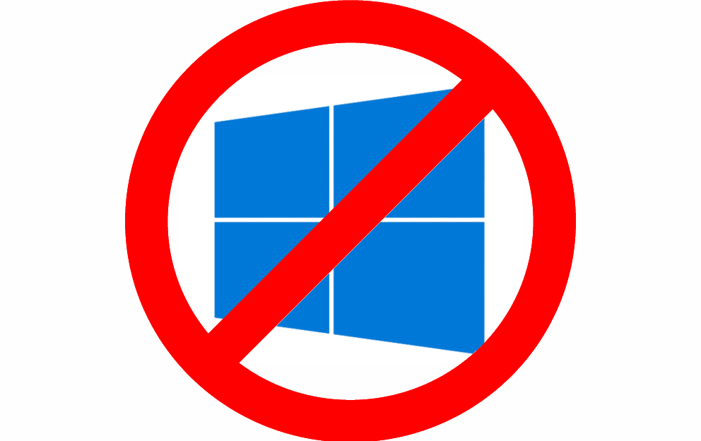 Запрет 10 лет. Запрет виндовс. Перечеркнутый компьютер. Зачеркнутый Windows. Майкрософт перечеркнут.