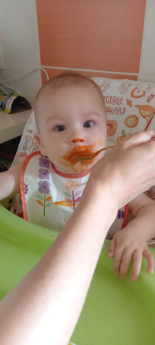 Первая проба тыквенного пюре