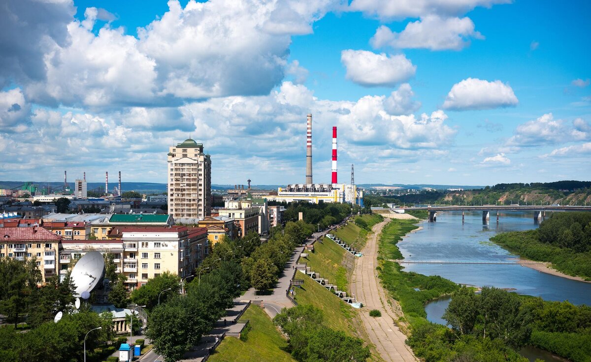 Город Кемерово Кузбасс набережная