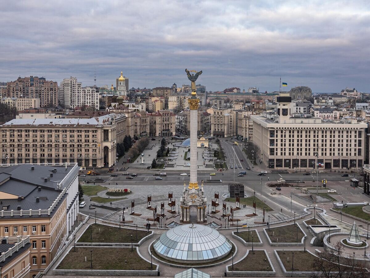    Вид на центр Киева© AFP 2023 / SAMEER AL-DOUMY