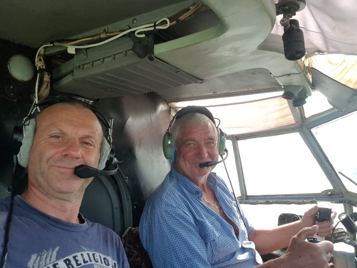 В кабине Ан-2