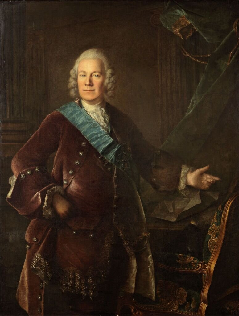 Луи Токке. Портрет графа Алексея Петровича Бестужева-Рюмина. 1757 год. Государственная Третьяковская галерея.
