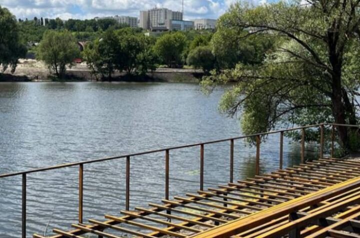 Компания "БелгородДорСтрой" - Благоустройство береговой полосы и набережной в г.