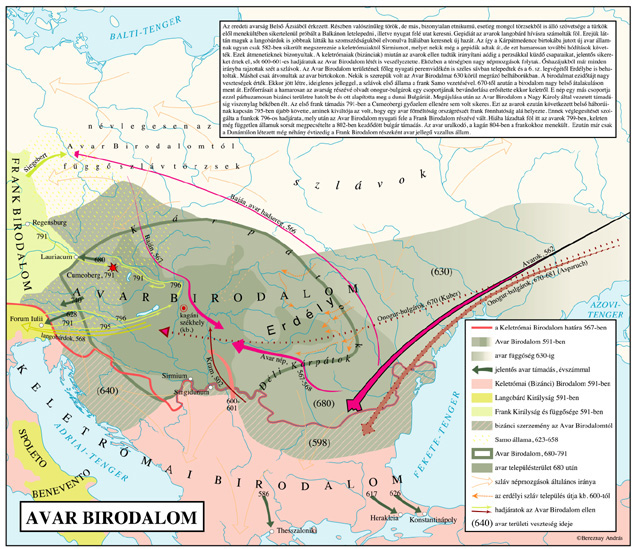 Авары карта расселения