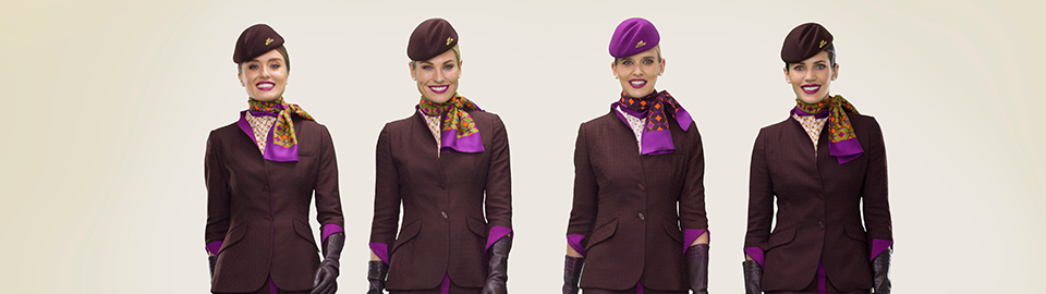 Стюардессы авиакомпании Etihad  Airways