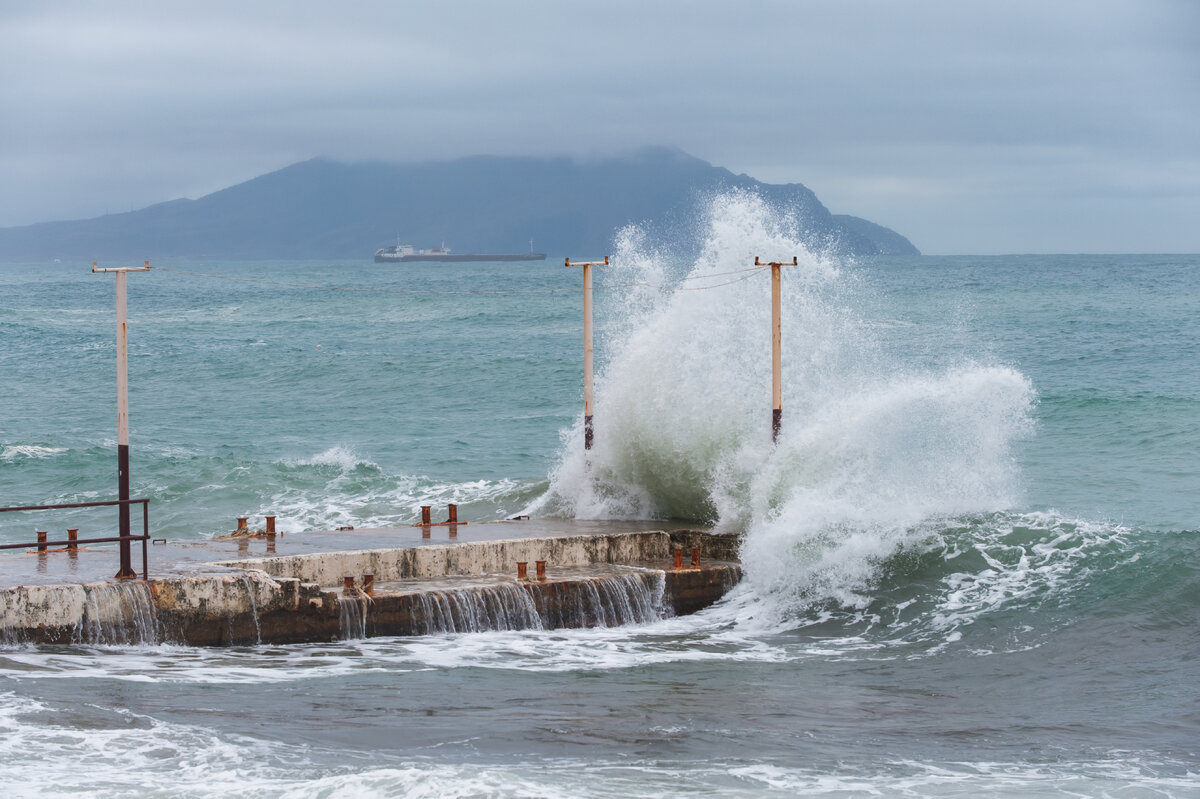 Сколько баллов шторм сегодня в Шепси на черном море