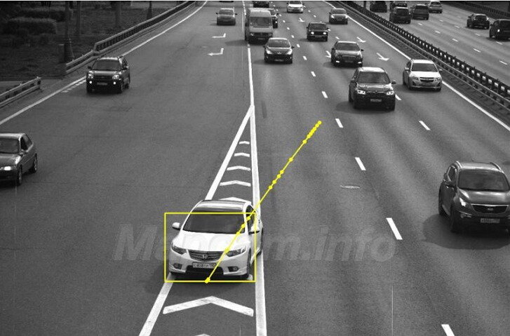 Фотофиксация пересечения направляющего островка – разметки 1.16.2